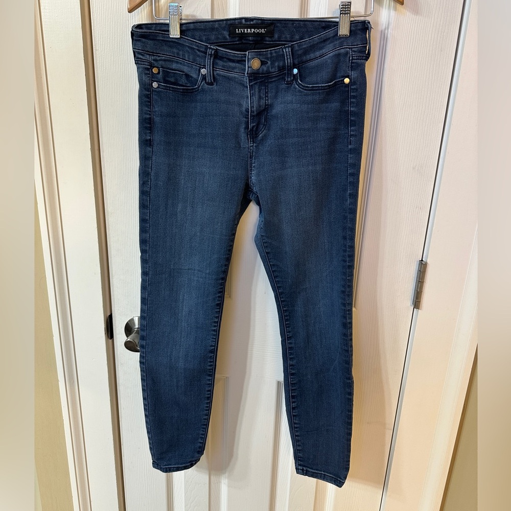 Liverpool Jeans Company Women's Skinny Jeans - Dark Blue Wash